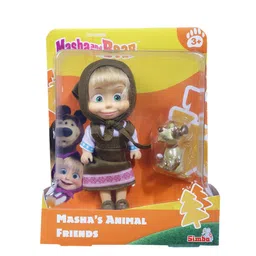 Masha and the Bear Kids Toy Doll with Animal Cartoon Ideal Gift-12