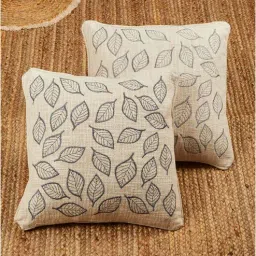 jutie pie Beige Cotton Woven 16x16 inches Cushion Cover-picture-36