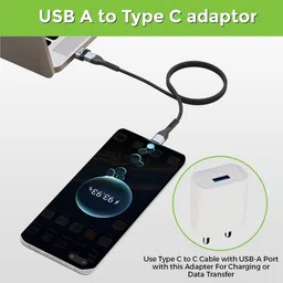 UltraProlink C-Adapt Duo Type C to Type A OTG Adapter (5Gbps Data Transfer Speed, Black) image 5