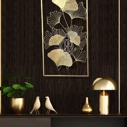DSH Crafting Your Curiosity Beige Leaf Hanging Wall Decor-image-59