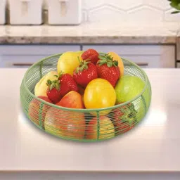 Iron Green Metal Wire Countertop Fruit Bowl By Market 99-picture-21