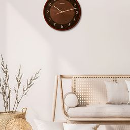 SEIKO Brown Embellished Traditional Analogue Wall Clock-image-68