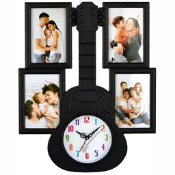 Attractionz Black and White Textured Contemporary Analogue Wall Clock-image-17