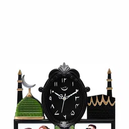 Attractionz Black & White Textured Contemporary Oval Shaped Wall Clock-picture-48