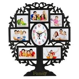 Attractionz Black Oval Contemporary Wall Clock-image-128