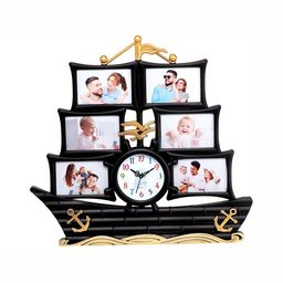 Attractionz Black Contemporary Round Shaped Wall Clock-image-88