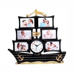 Attractionz Black and White Analogue Contemporary Wall Clock-image-16