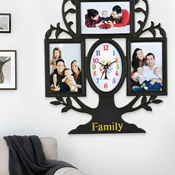 Attractionz Black & White Oval Contemporary Wall Clock-image-86