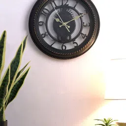 House Of Accessories Black Vintage Wall Clock-image-28