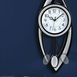 Attractionz White & Black Round Analogue Wall Clock-image-82