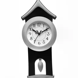 Attractionz Silver-Toned Contemporary Round Shaped Analogue Wall Clock-16