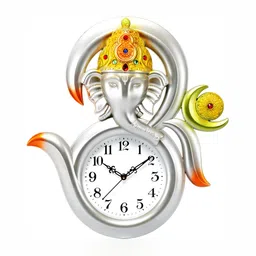 Attractionz Silver-Toned Wall Clock-image-83