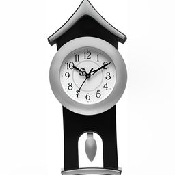 Attractionz Horsehead Silver-Toned Contemporary Round Wall Clock-image-78