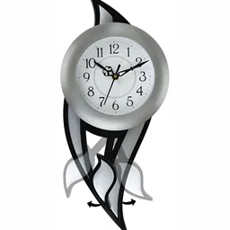 Attractionz Silver-Toned Wall Clock-image-81