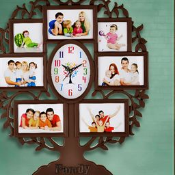 Attractionz Brown Oval Contemporary Wall Clock-image-76