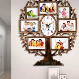 Attractionz Brown Oval Contemporary Wall Clock-image-90