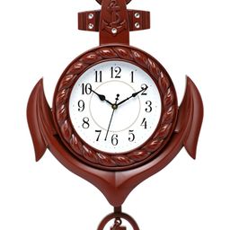 Attractionz Brown & White Round Contemporary Wall Clock-image-23