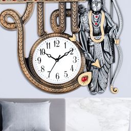 Attractionz Brown Round Shaped Contemporary Wall Clock-image-13