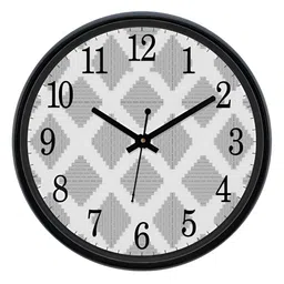 Aura Grey & White Analogue Wall Clock image 1