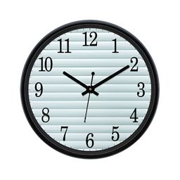 Aura White & Black Textured Traditional Wall Clock image 1