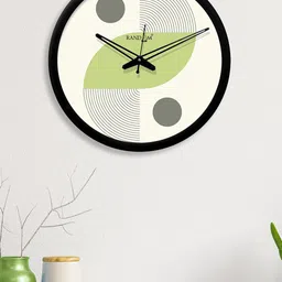 RANDOM Black & White Printed Contemporary Analogue Wall Clock image 1