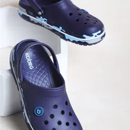 Koburg Men Self Design Rubber Clogs-picture-4