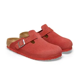 Birkenstock Unisex Boston Suede Embossed Regular Width Clogs image 2