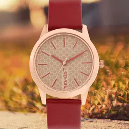 Fantasy World Kids Printed Dial & Leather Straps Analogue Watch FW24-009-RG-RD-image-76
