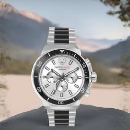 Swiss Eagle Men Dial & Stainless Steel Bracelet Style Straps Analogue Watch SE-9172-22A-image-42