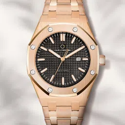 CARLINGTON Men Bracelet Style Straps Analogue Watch Exclusive 8866 Rose-33