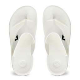 Adda Men White & Black Rubber Thong Flip-Flops-image-95