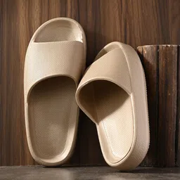 The Roadster Lifestyle Co. Men Beige Textured Sliders-picture-51