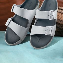 Red Tape Men Open Toe Sliders-13