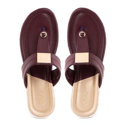 Khadims Colourblocked T-Strap Flats Flats-image-66