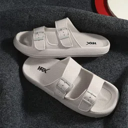 HRX by Hrithik Roshan Men Beige Rubber Sliders-39