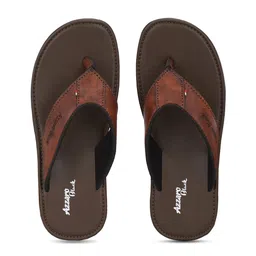Azzaro Black Men Brown Thong Flip-Flops-picture-40