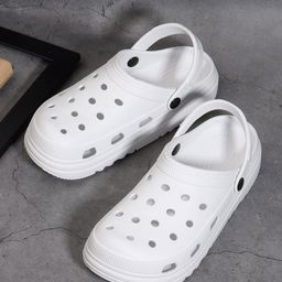 The Roadster Lifestyle Co. Men White Perforated Clogs Flip Flops-image-96
