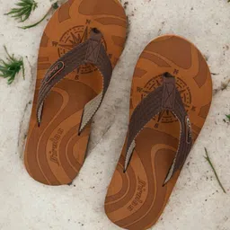 HIROLAS Men Textured Thong Flip-Flops-picture-42