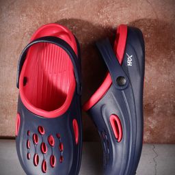 HRX by Hrithik Roshan Men Navy Blue Self Design Rubber Clogs-image-87