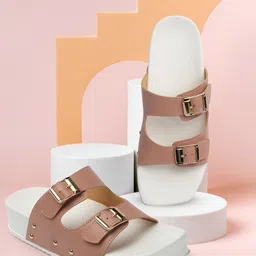 Denill Buckled Flatform Heels-42