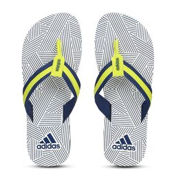 ADIDAS Men Blue & White Striped Flip Flops-image-54