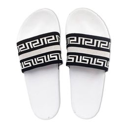 Pampy Angel Men White & Black Printed Rubber Sliders-picture-12