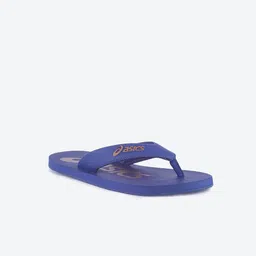 ASICS Unisex Blue & Bronze-Toned Printed Zorian BM Thong Flip-Flops-image-42