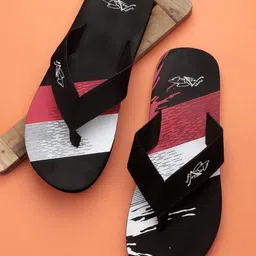 Pampy Angel Men Black & Red Printed Rubber Thong Flip-Flops-picture-16