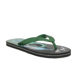Paragon Men Green & Blue Printed Rubber Thong Flip-Flops-picture-36