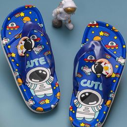 Yellow Bee Boys Printed Rubber Thong Flip-Flops-picture-35