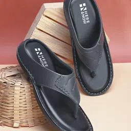 HERE&NOW Men Textured Open Toe Comfortable Sandals-picture-2
