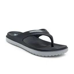 Adda Men Black Rubber Thong Flip-Flops image 2