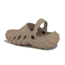 HRX by Hrithik Roshan Men Brown Self Design Clogs image 4