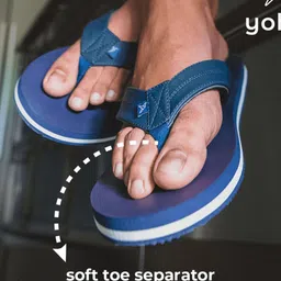 yoho Men OAK Rubber Thong Flip-Flops image 4